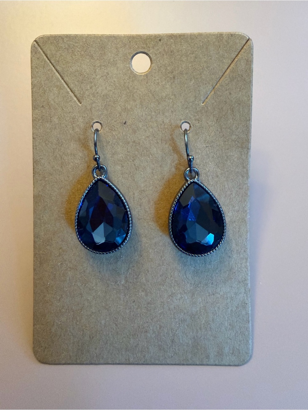 Blue Teardrop Dangle Earrings - Women Jewelry